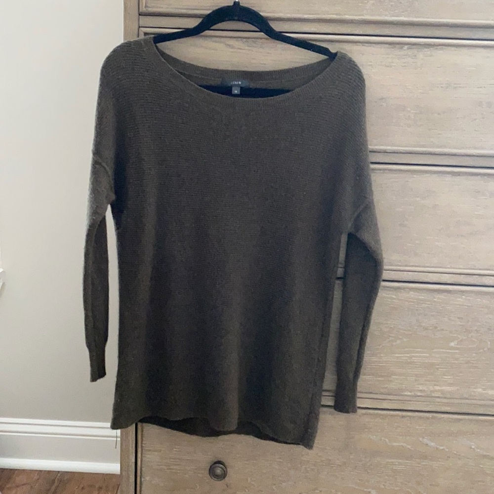 Olive green J. Crew sweater
